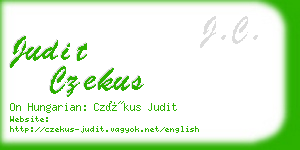 judit czekus business card